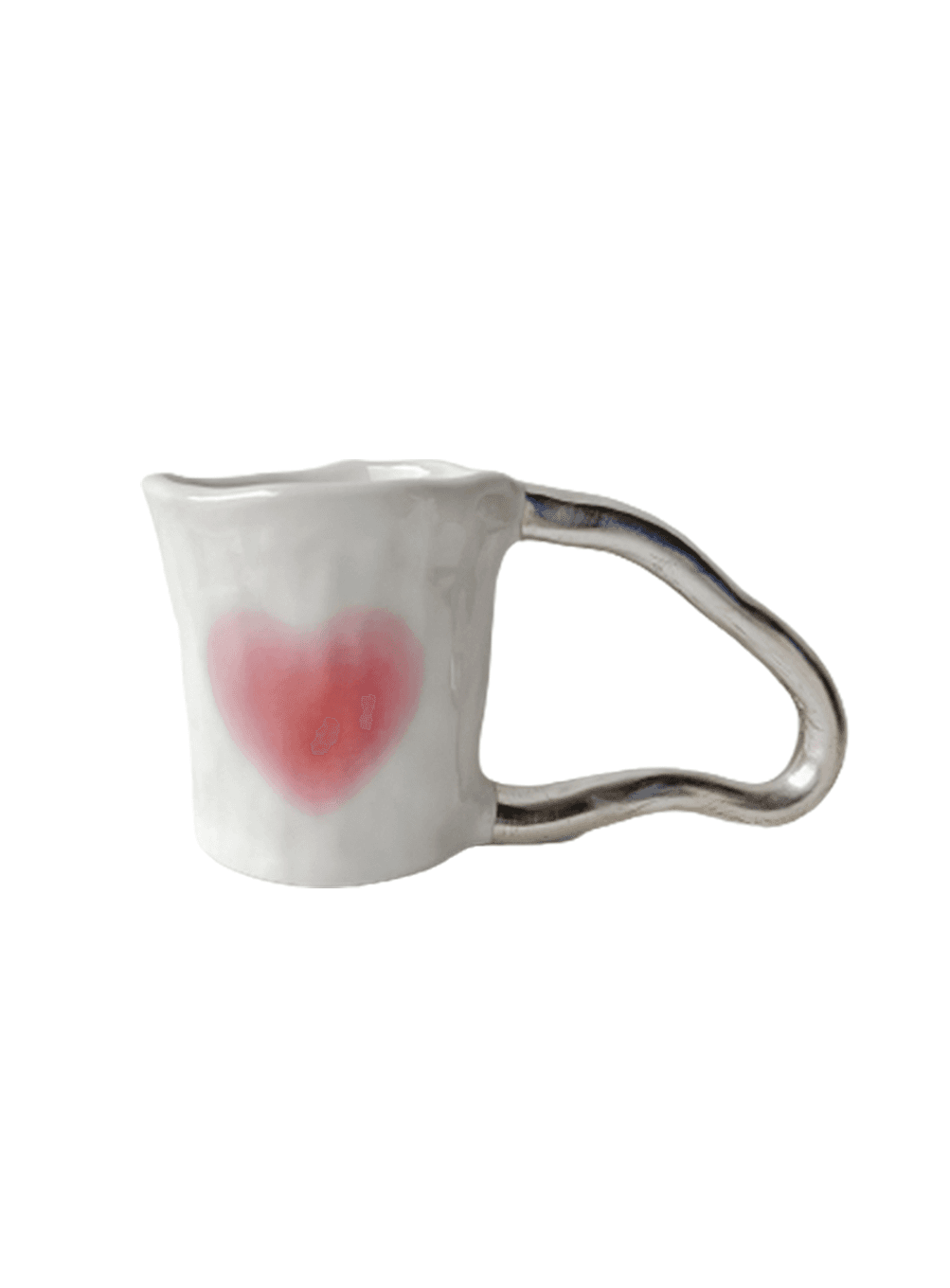 Heart Ugly Mug (silver)