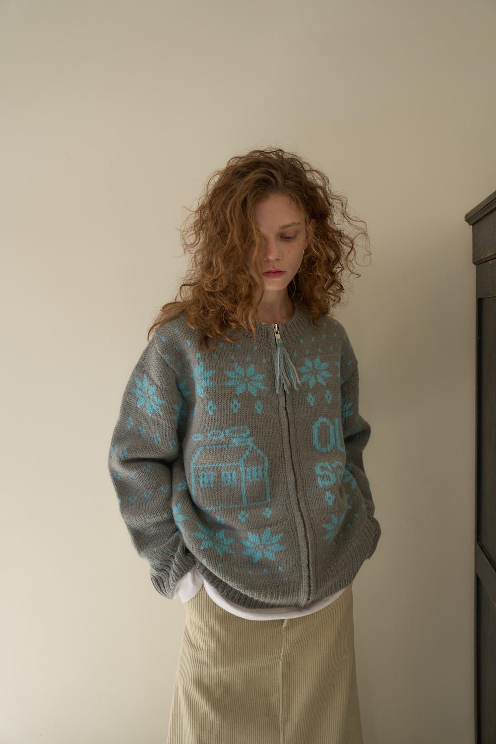 Saalty House Cardigan / Gray