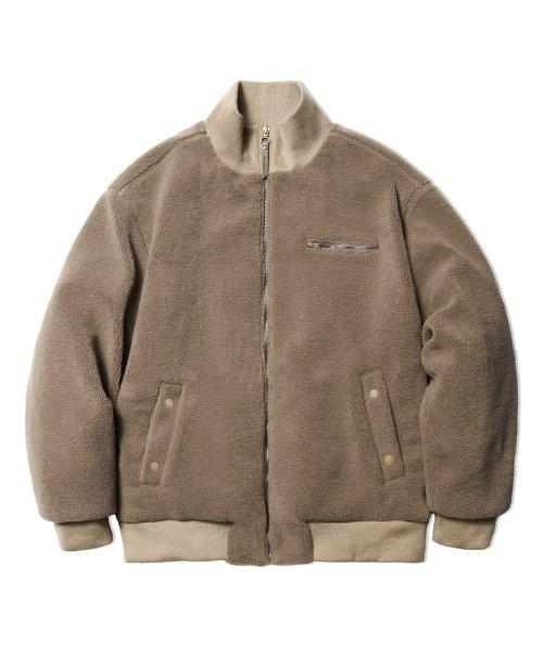 헤비 플리스 솔리드 자켓 [토프베이지]