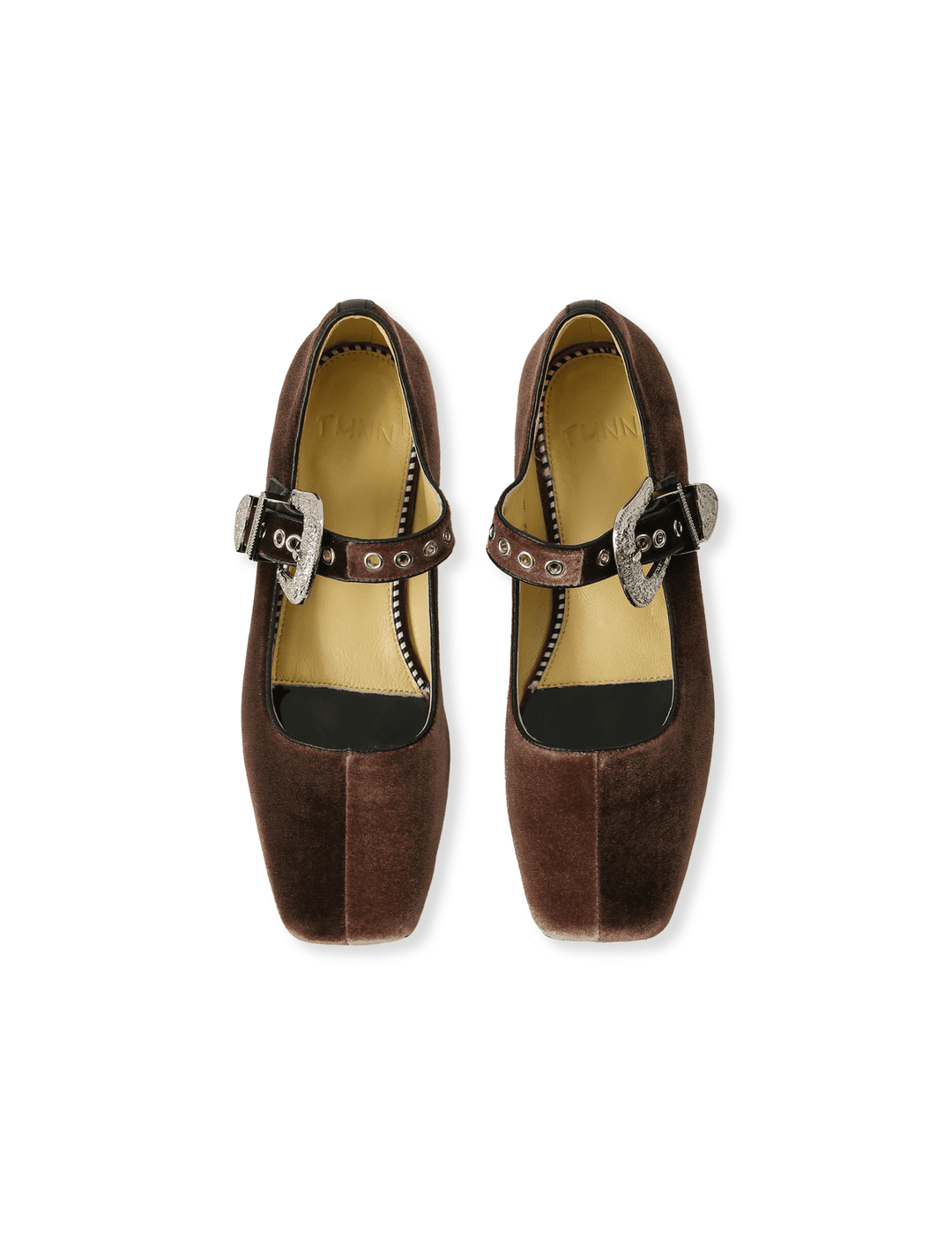 Duo-finish mary janes (brown)