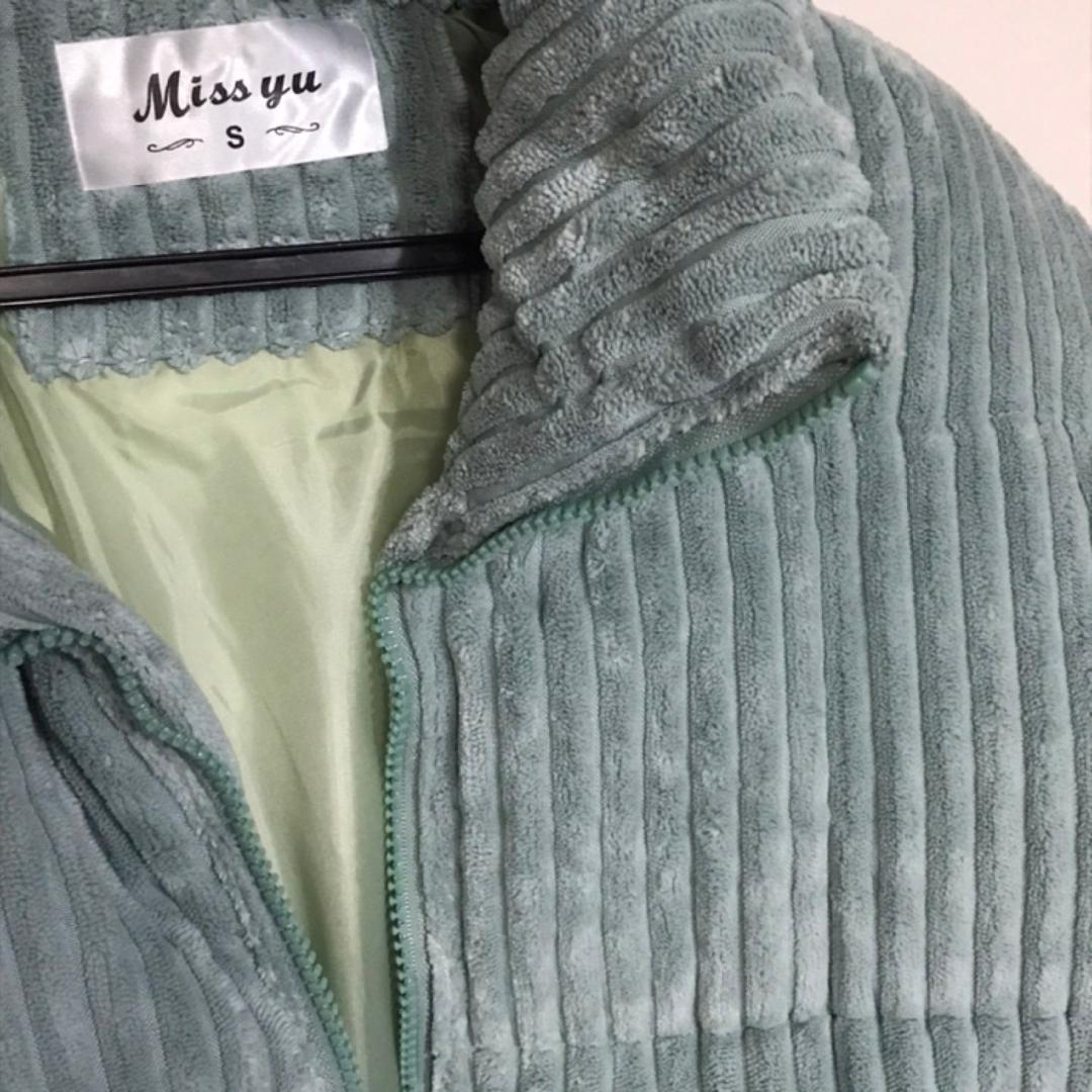 코듀로이 숏패딩