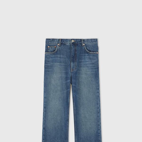 RIVAGE WASH BOOTCUT DENIM PANTS BAY BLUE