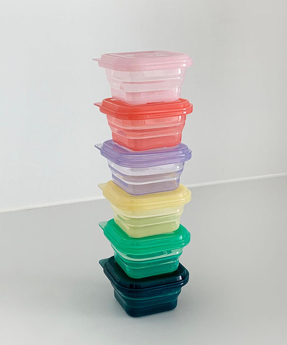 [피클샵] 푸쉬락 실리콘 용기 200ml (6color)