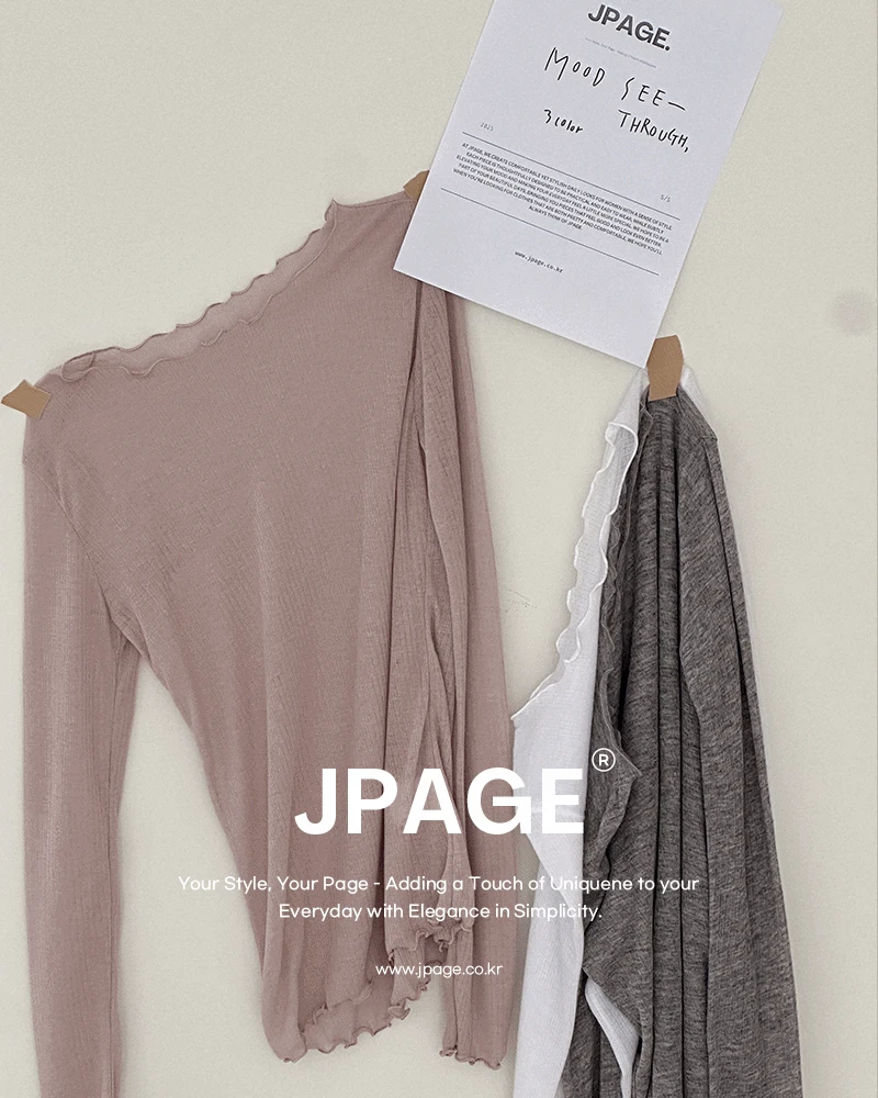 [MADE JPAGE] 시즌2 무드업 시스루 보트넥_t   주문폭주❣️제작할인10%