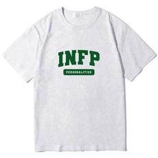 글래드블리스 남여공용 MBTI 20수 오버핏 반팔티셔츠 라이트그레이