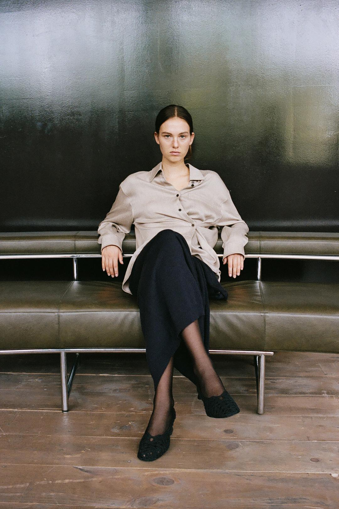 Wool Tencel Shirt_Beige