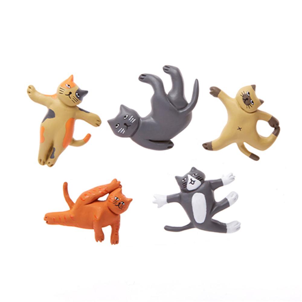 키커랜드 냉장고 자석 마그넷 요가하는 고양이 MG89