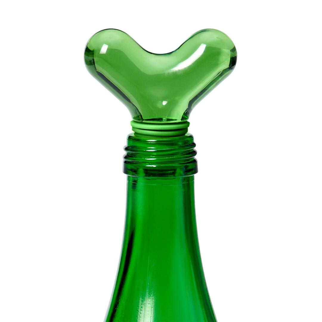 hobknob bottle stopper green
