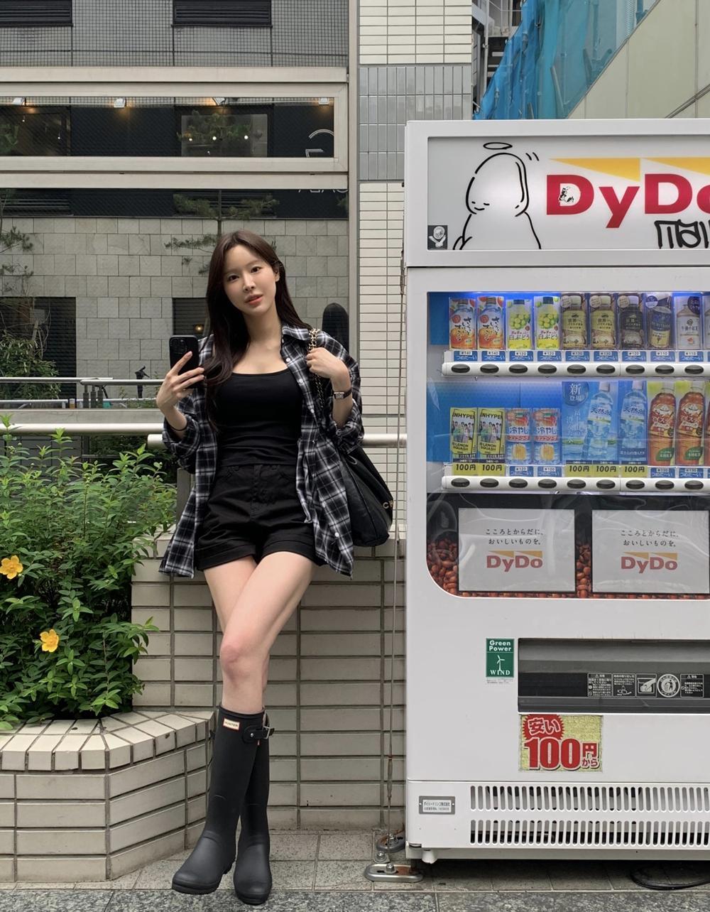미니또 와이즈 여름 박시핏 체크 셔츠 남방