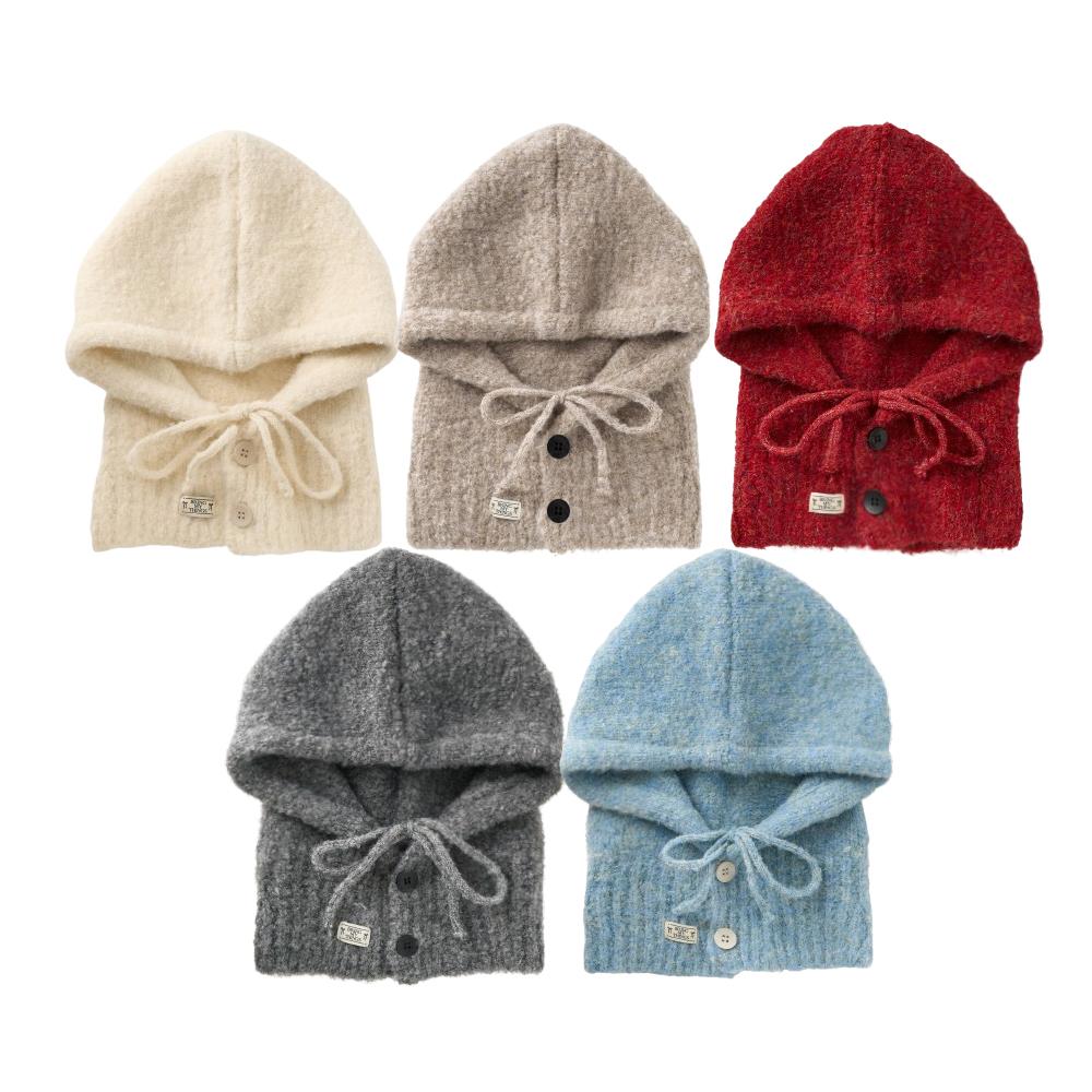 [16차리오더] 버튼 후디 바라클라바_5color