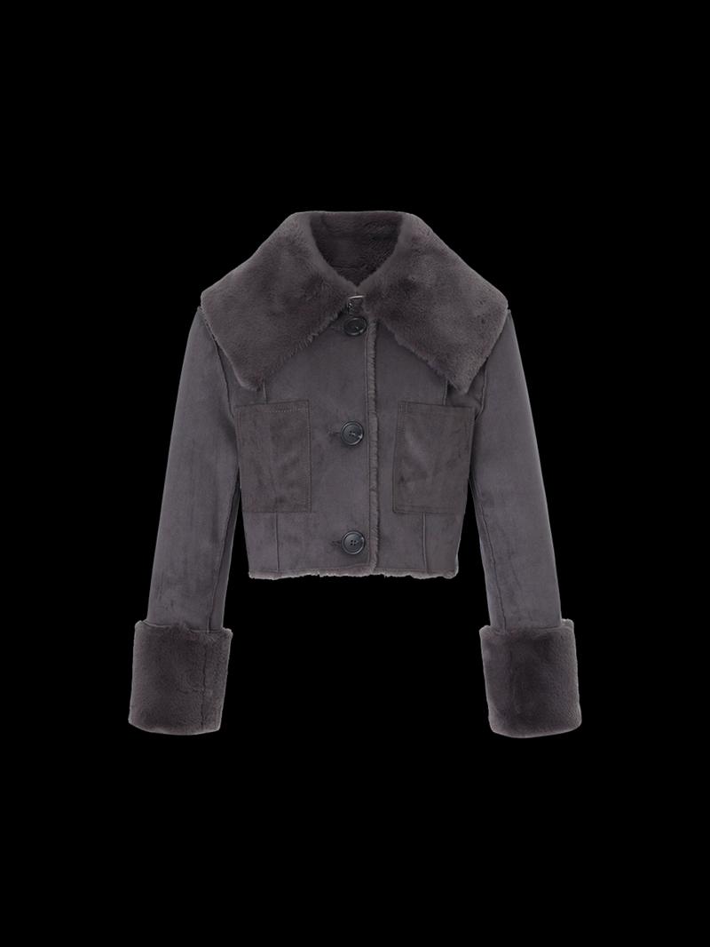 NOT YOUR ROSE - [장원영 착용]Reversible sailor mustang (Charcoal)