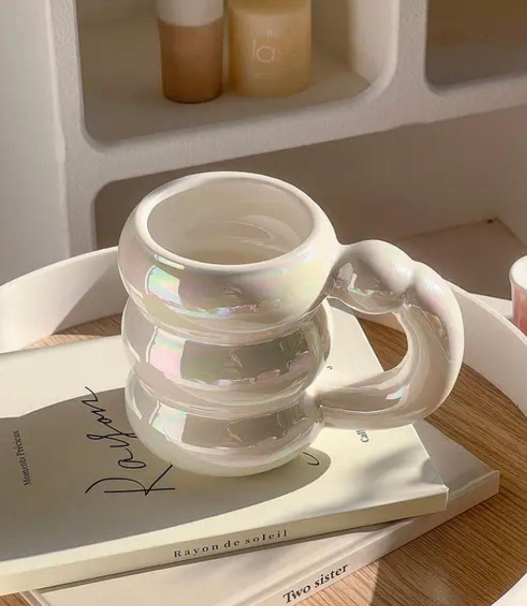 Bubble Mug 400ml - Pearl White