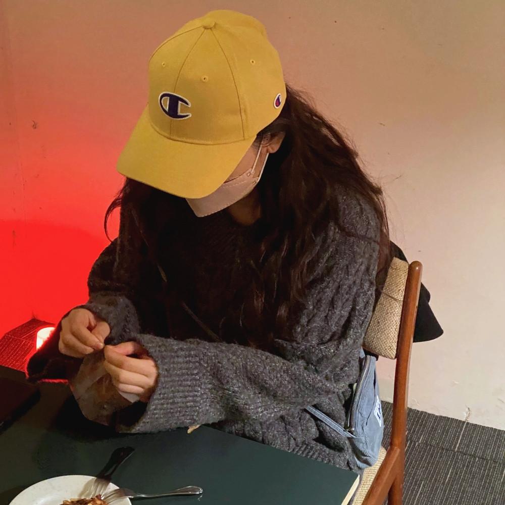 [Champion] 빅 로고 자수 골프 볼캡, big logo golf cap