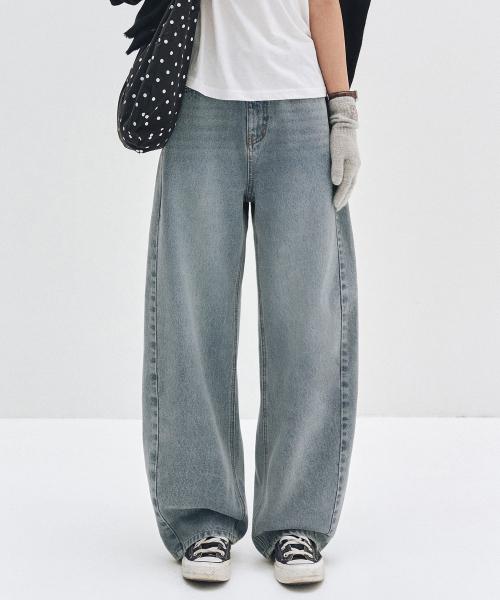 Curved Wide Jeans DCWPT013BLUE