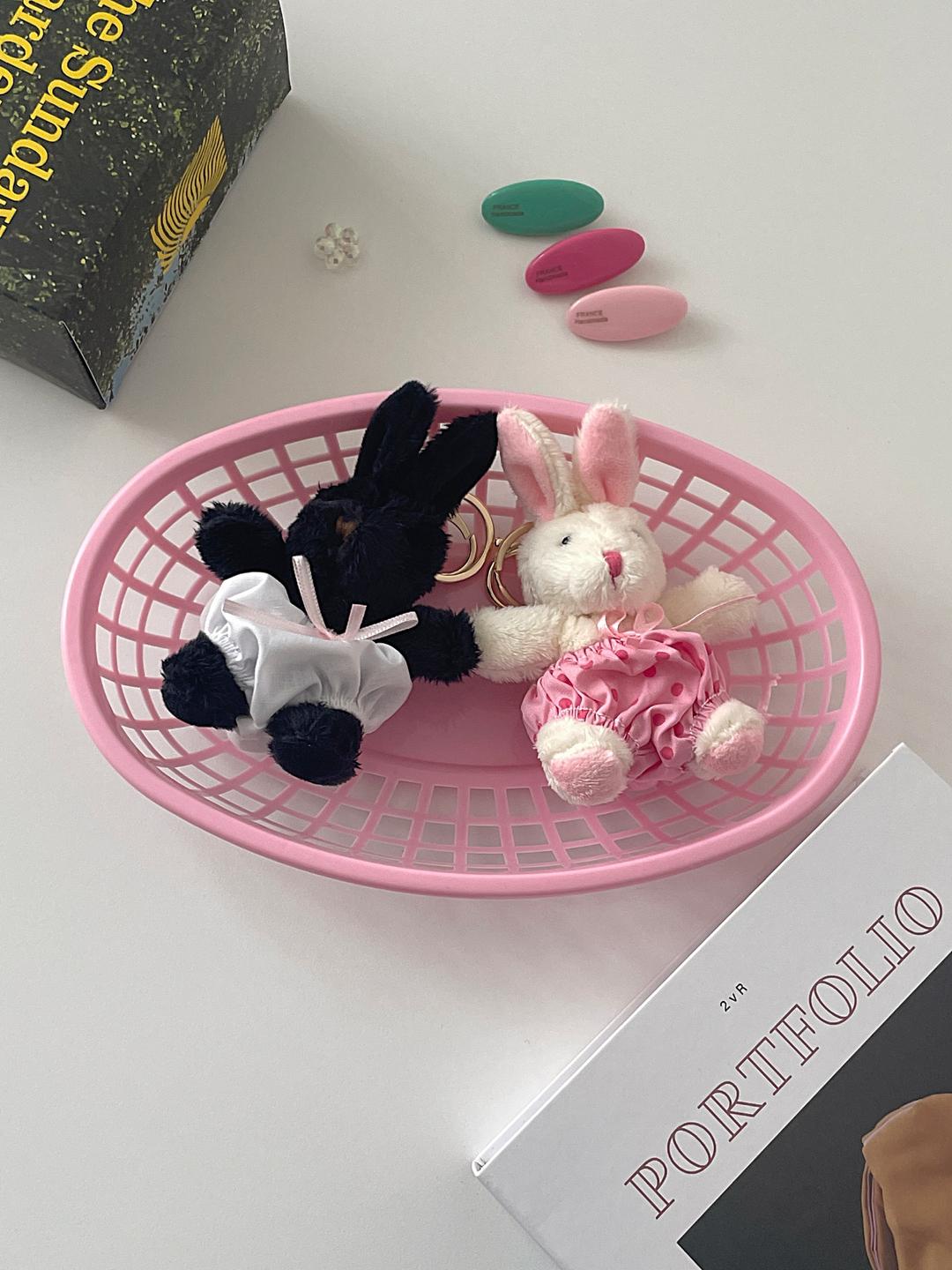 까망 하양 토끼키링 보들보들 부농부농 부드러운 인형 귀여운 백참