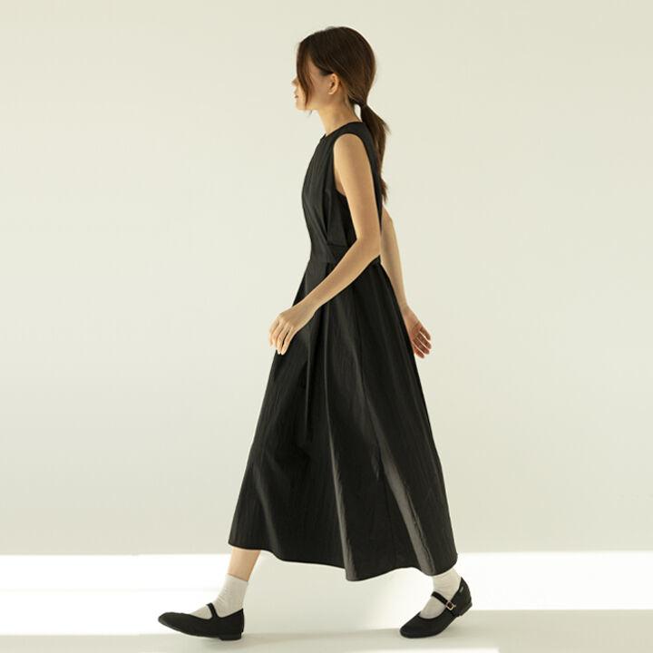 테리 슬리브리스 맥시 롱 원피스 black[블랙]