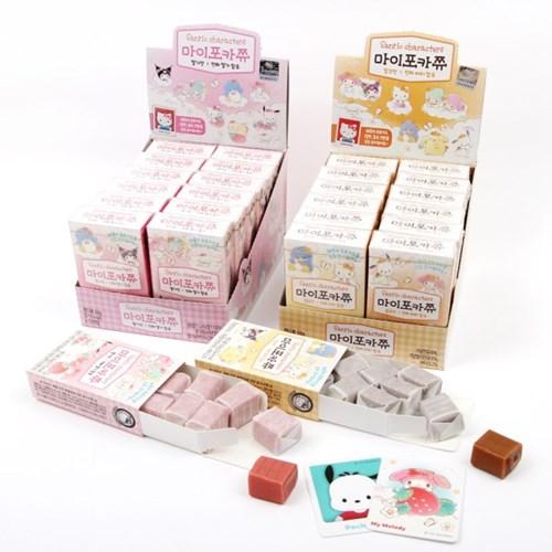 산리오캐릭터포토카드 마이포카쮸 시나모롤마이멜로디카라멜12개세트