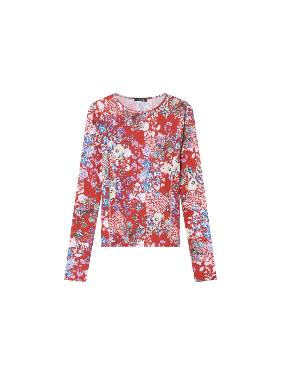 DRY PANSY TOP RED
