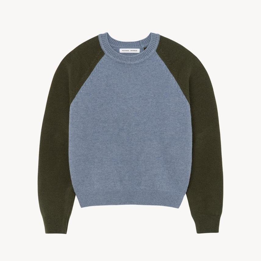 MOONDAL Ted Raglan Knit in Khaki
