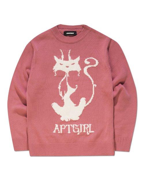 (W) GRANDMATHER KNIT - PINK