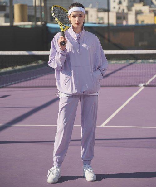 [SET]에어스트레치 아노락 자켓 팬츠 셋업_라벤더 바람막이