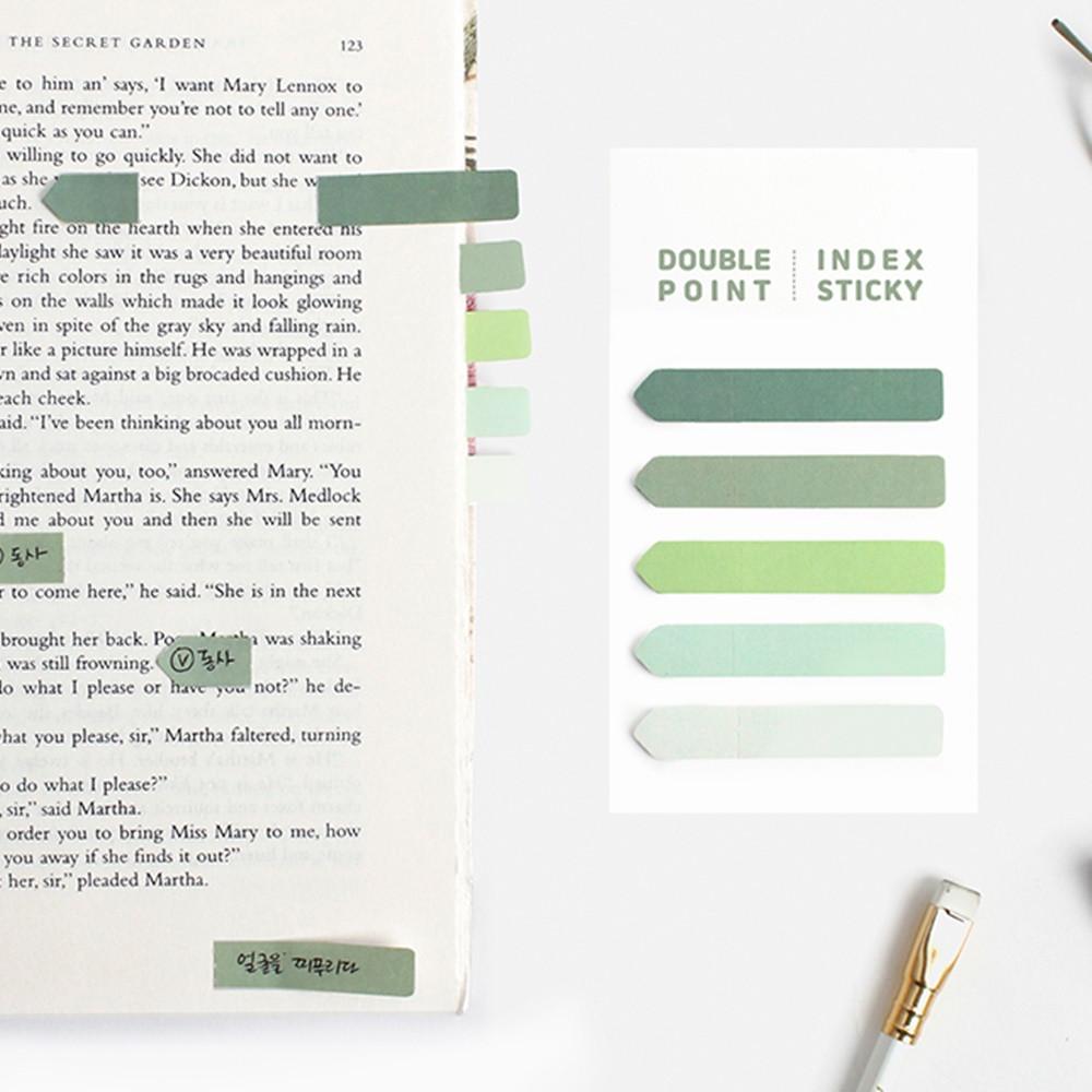 컬러칩 인덱스 스티키 점착 메모 잇 다꾸 다이어리 체크리스트 메모지 북마크 책갈피 스티커