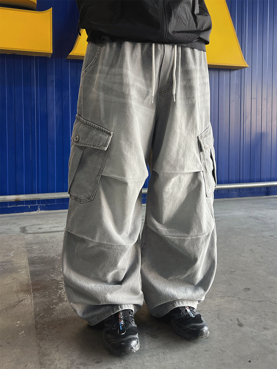 [ Unisex ] 오레오 데님 카고 팬츠 3C