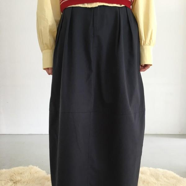 pintuck midi skirt (2 color)