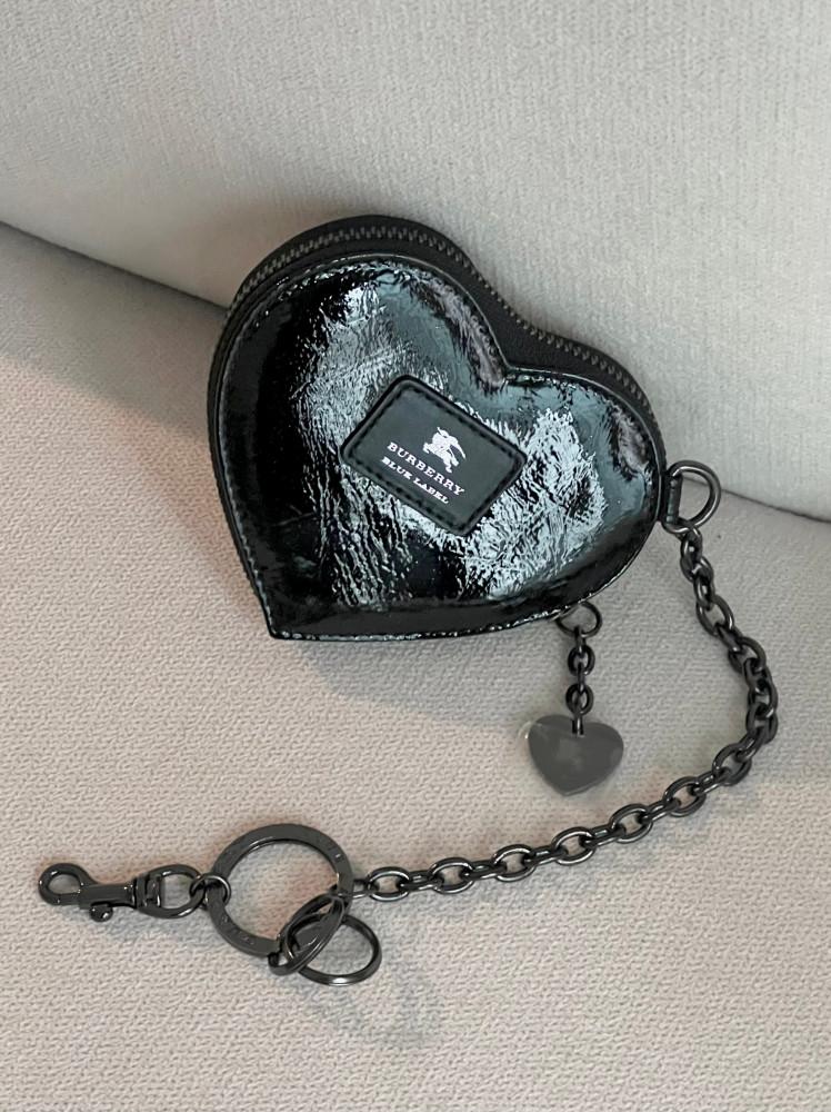 00s heart coin purse (black)  BURBERRY BLUE LABEL