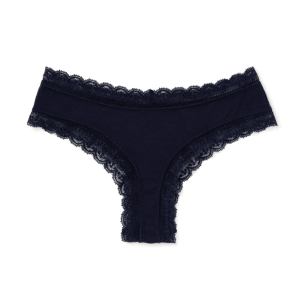 Minimal Lace Cheeky Panty Navy