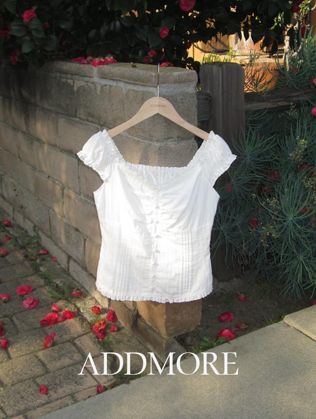 에드모어 [🎁주말까지 깜짝20%][나시블라우스/레이스블라우스][MADE] mbs522 르나 핀턱 밴딩 오프숄더 블라우스