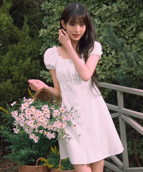 LACE MINI ONEPIECE WHITE