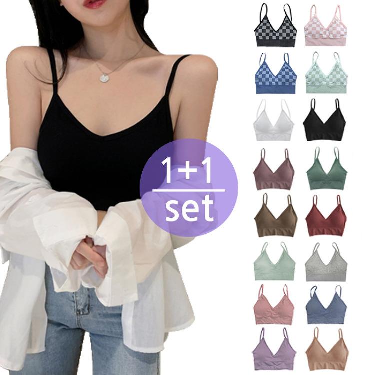 [1+1][무배] 노와이어 브라 브라렛 18컬러 택2 자체제작 컬러추가 백스트링