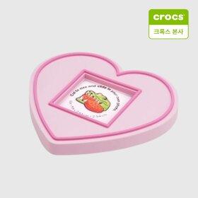 [크록스본사]하트 속 액자 지비츠  참 10013051-GR
