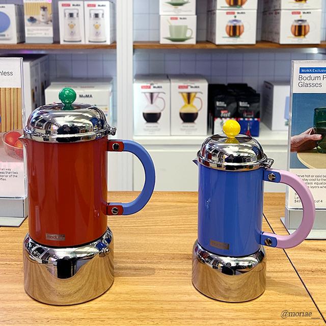 [2종] 모마 스토어 보덤 참보드 스테인리스 모카포트 Bodum Chambord Stainless Steel Espresso Maker