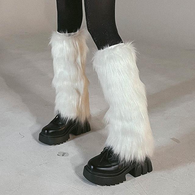 [BINARY01]ファーレッグウォーマー(퍼 투릿 레그워머)