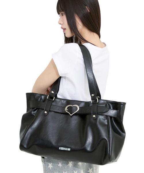 [쓰까르 X 밈더] 까르 하트 버클 숄더백