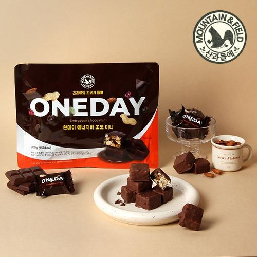 견과바 원데이에너지바초코미니 200g (1/2/3개입)