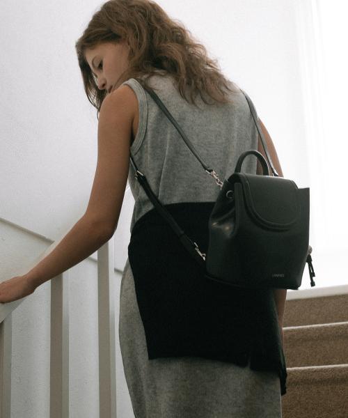 마블 스트랩 백팩 - 블랙