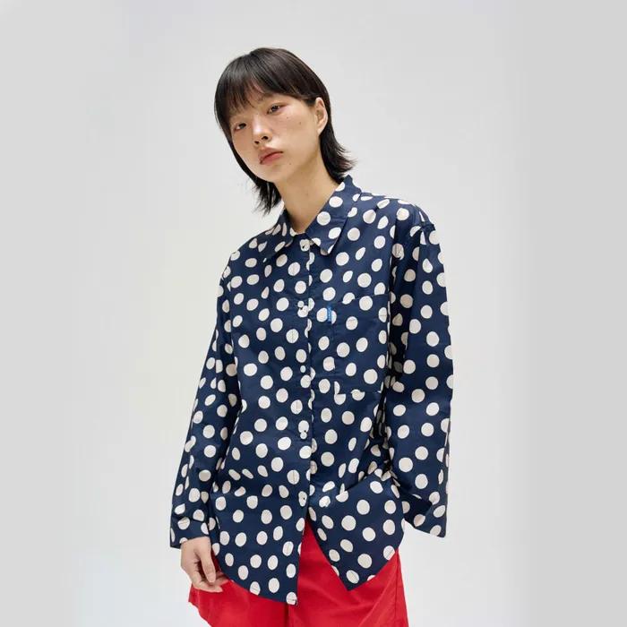 [29CM 단독] BK103 클래식 셔츠_네이비 도트 2SIZES