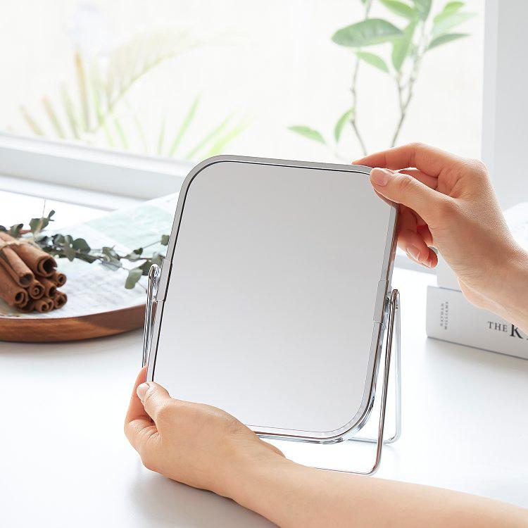 빈티지 실버 사각 탁상거울