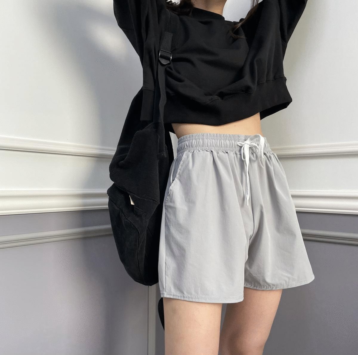 [후기검증/당일발송] 찰랑 스판 밴딩 4부 스윔팬츠 비치웨어 반바지 숏 팬츠 빅사이즈까지