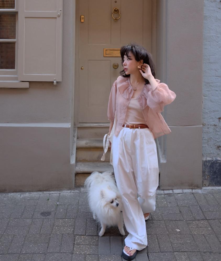 화이트 코튼 팬츠/ White Cotton Pants