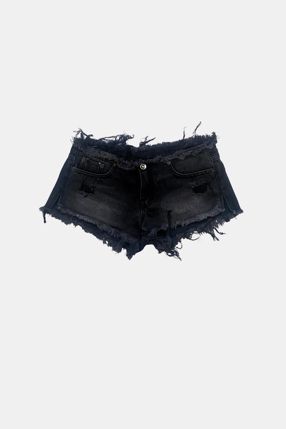 micro denim shorts