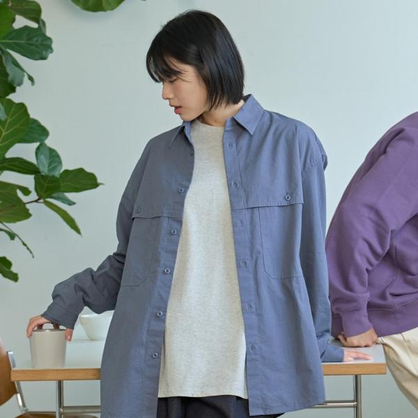 [캐피디자인] POCKET WORK SHIRT (BLUE)
