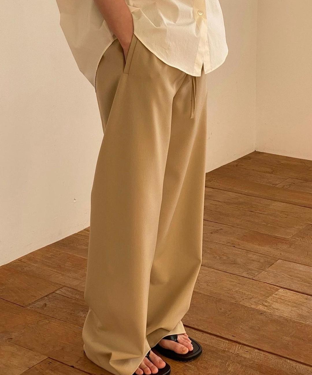 Feb11 페브러리 프리 슬랙스 밴딩 와이드 일자 바지 (3col)