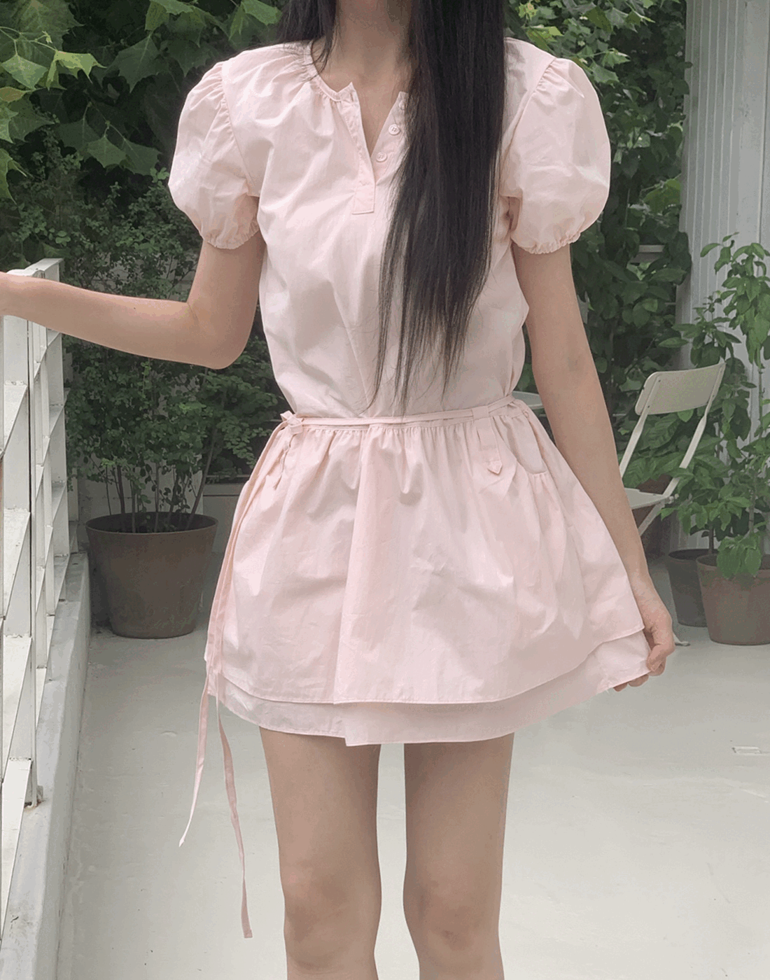 엔젤 퍼프 미니 원피스 - 2 color