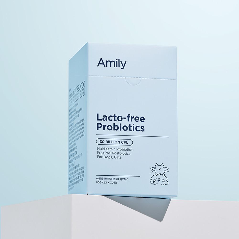아밀리 강아지 고양이 유산균 락토프리 프로바이오틱스 피부영양제 설사 변비 발사탕