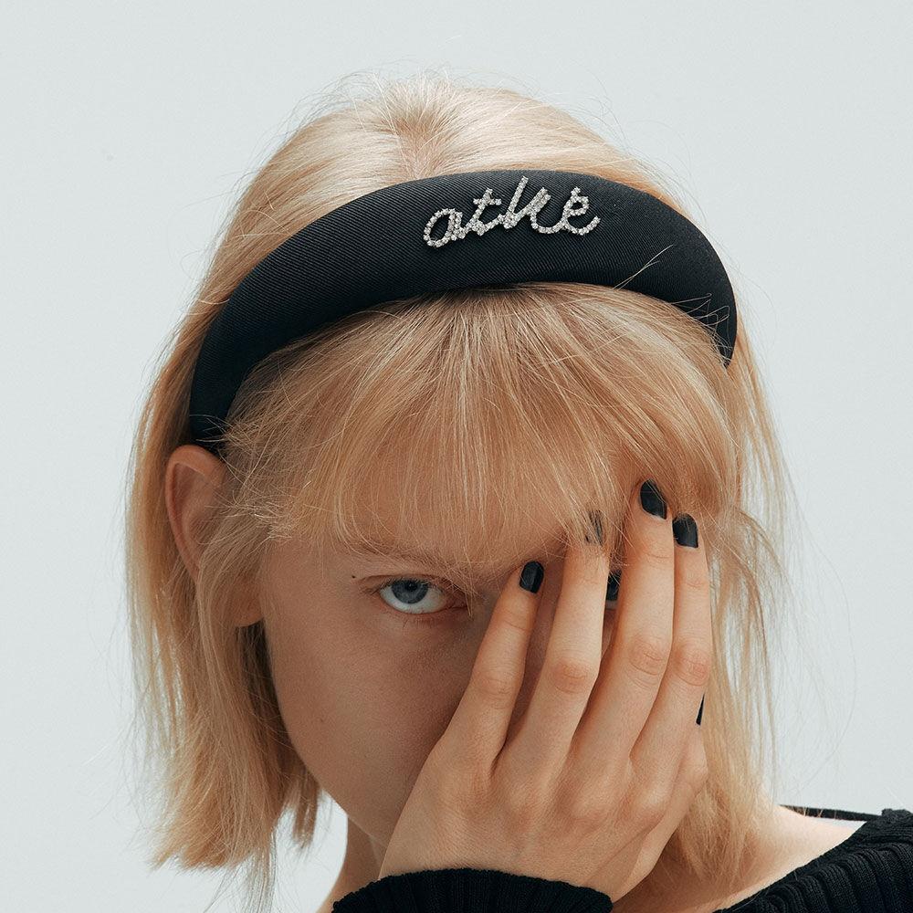 아떼 큐빅 헤어밴드 AAJE2F042BK