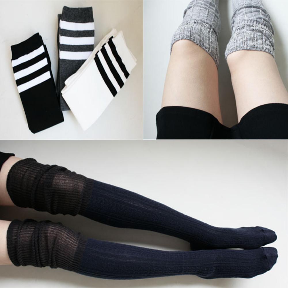 여성 오버니삭스 니삭스 반스타킹 가을겨울 양말